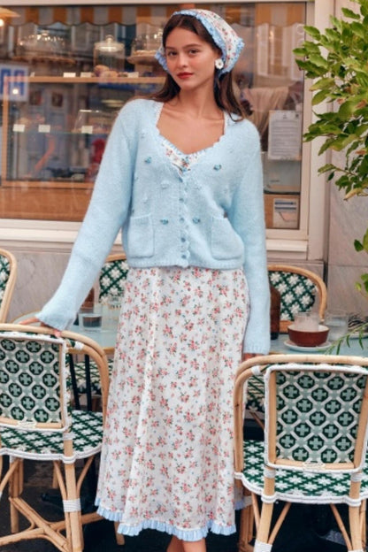 Blue French Pastoral Dress Set-Up