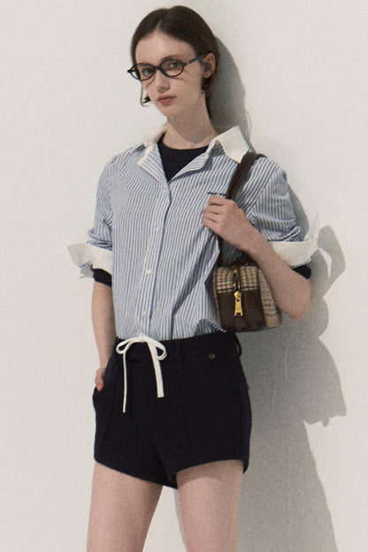 Good Weather Lace Slim Waist Long Sleeve T-Shirt