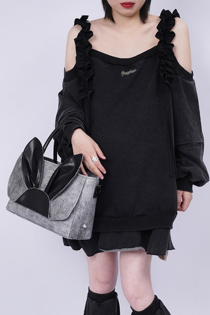 Denim Rabbit Tote Bag