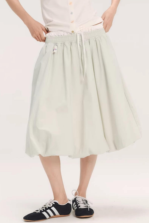 Dog Paw Embroidered Floral Skirt