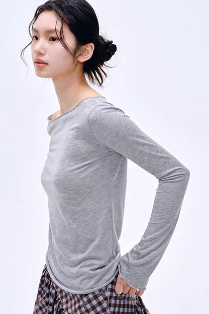 Distressed Letter Print Sweater