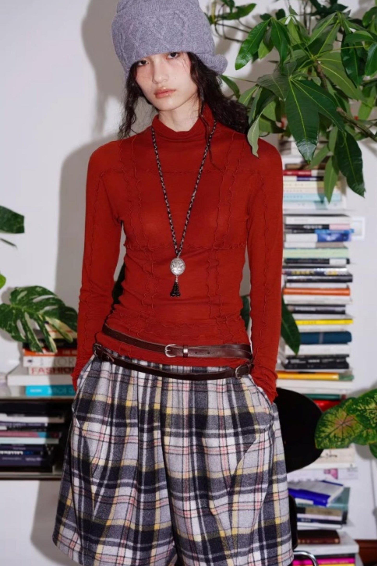 Split Knitted Base Layer Top