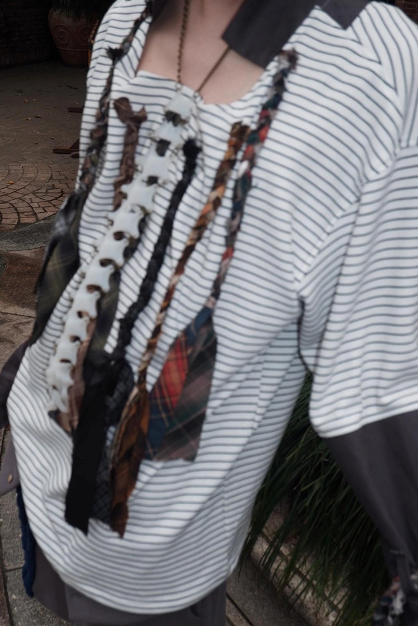 Multi-Tie Loose Long Sleeves Top