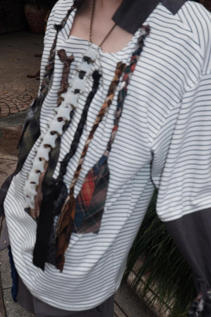 Multi-Tie Loose Long Sleeves Top