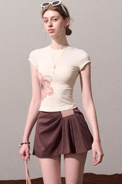 Begonia Bloom Slim Fit T-Shirt