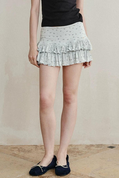 Floral Ruffled Cake Skirt