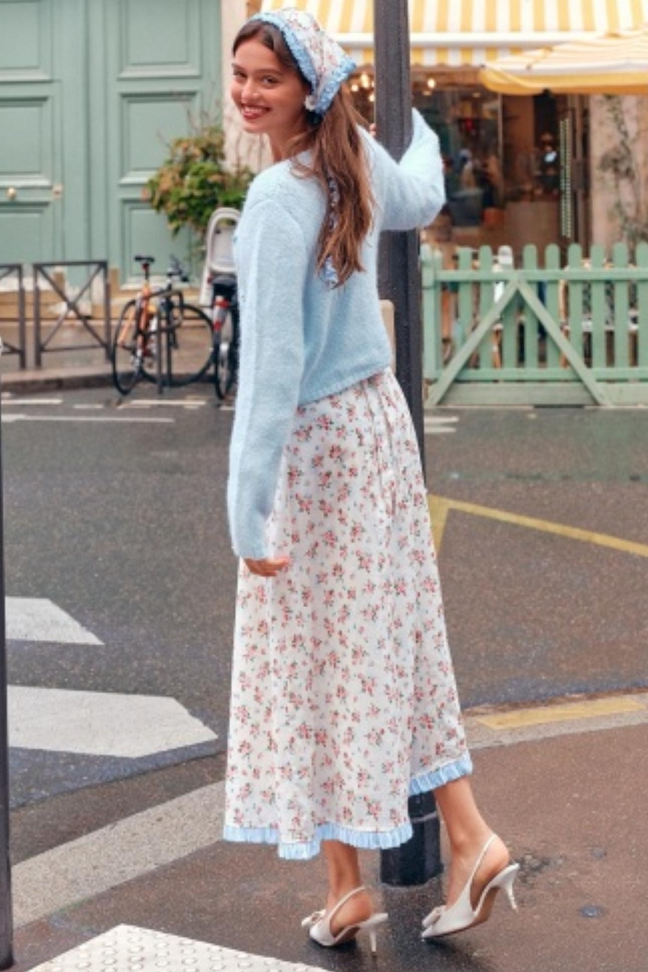 Blue French Pastoral Dress Set-Up