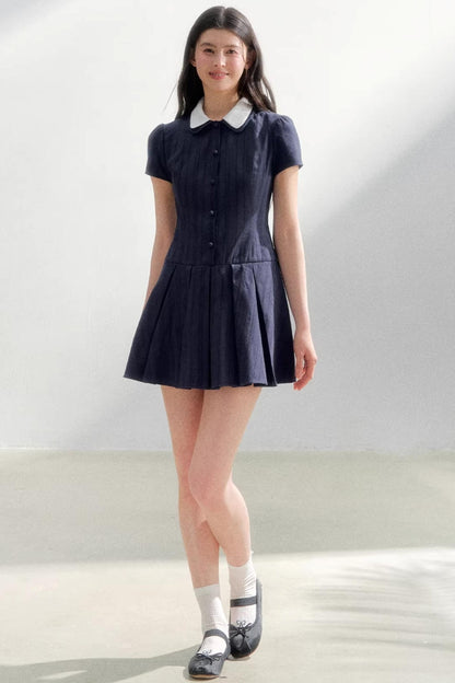 Retro College Shirt Dress