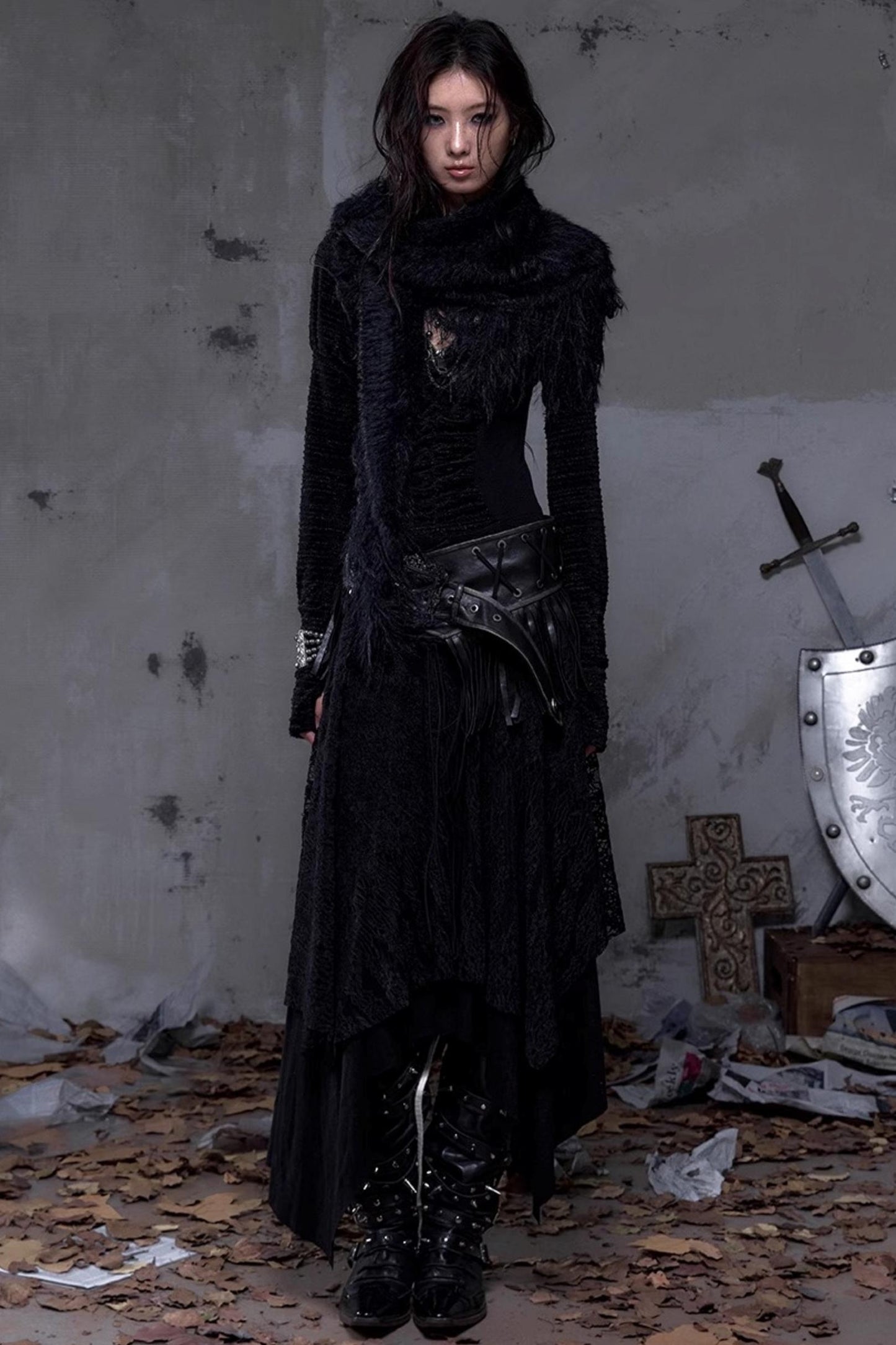 Court Dream Puff Sleeve Lace Maxi Dress