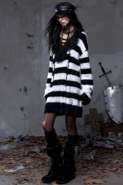 Vintage Street Punk Long Sweater