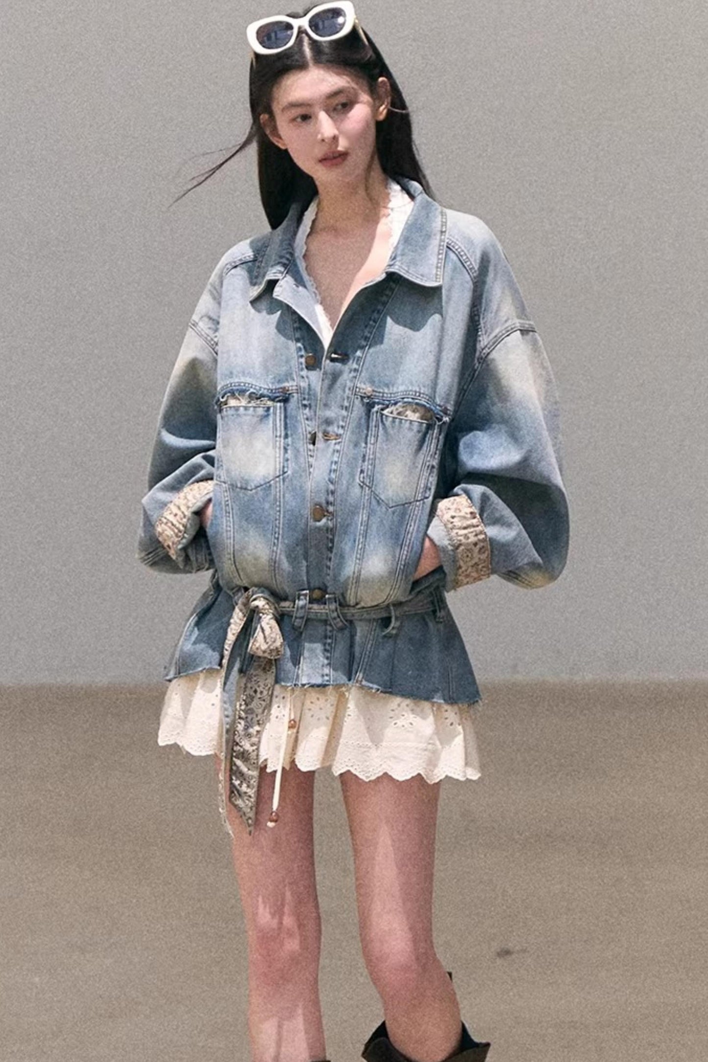 Lace-Trimmed Halter Neck Camisole