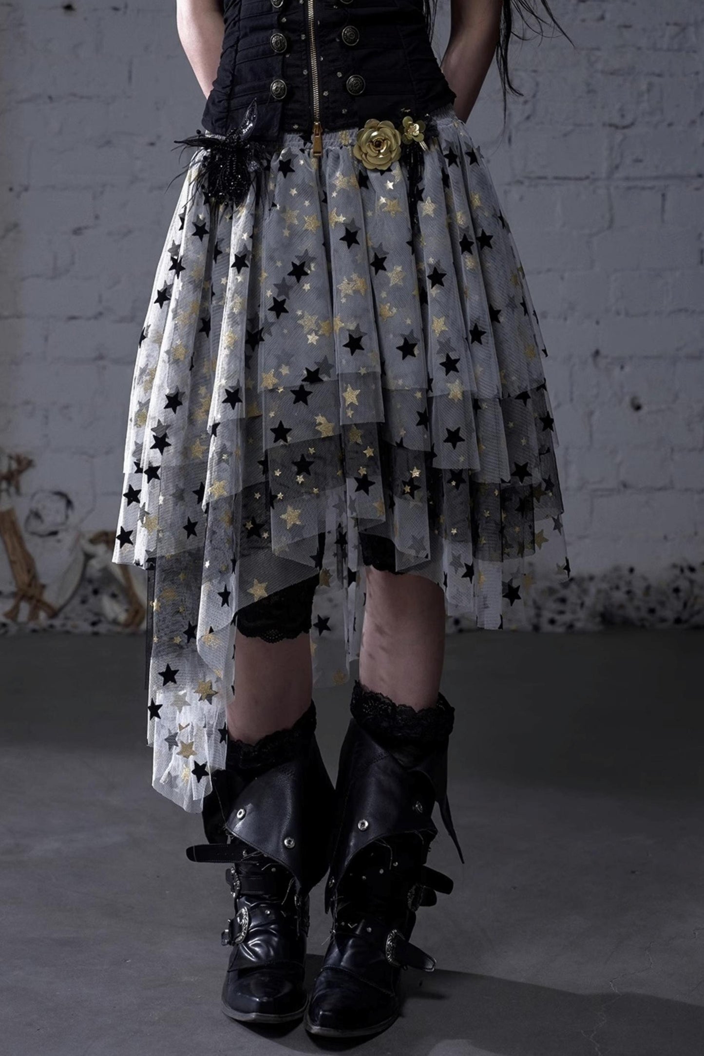 Dreamy Mesh Bustier Gown Dress