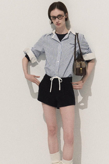 Night Pine Wool Shorts