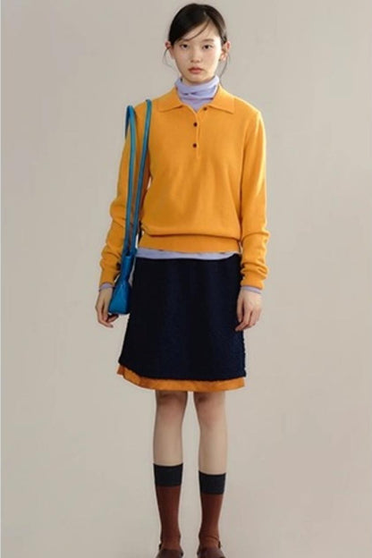 Niche Wool Polo Sweater