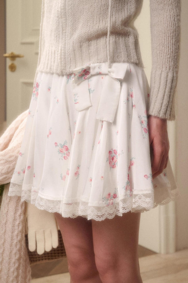Satin Glossy Short Skirt
