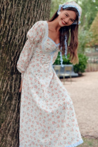 Blue French Pastoral Dress Set-Up