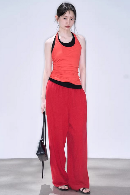Layered U-Neck Camisole Top