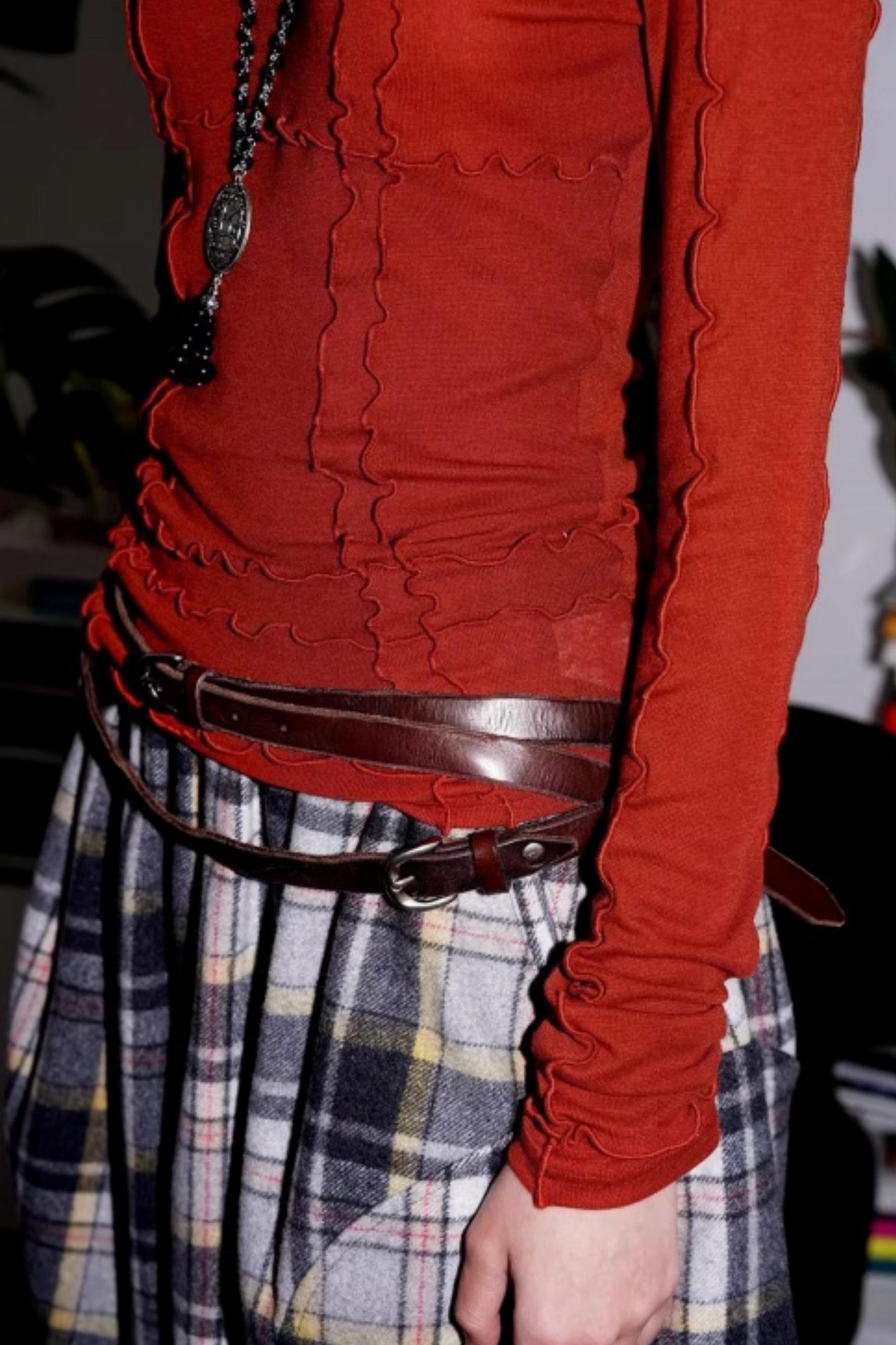 Split Knitted Base Layer Top