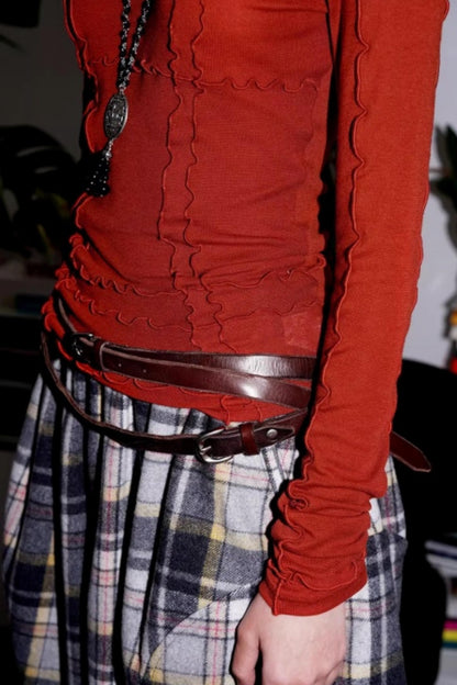 Split Knitted Base Layer Top