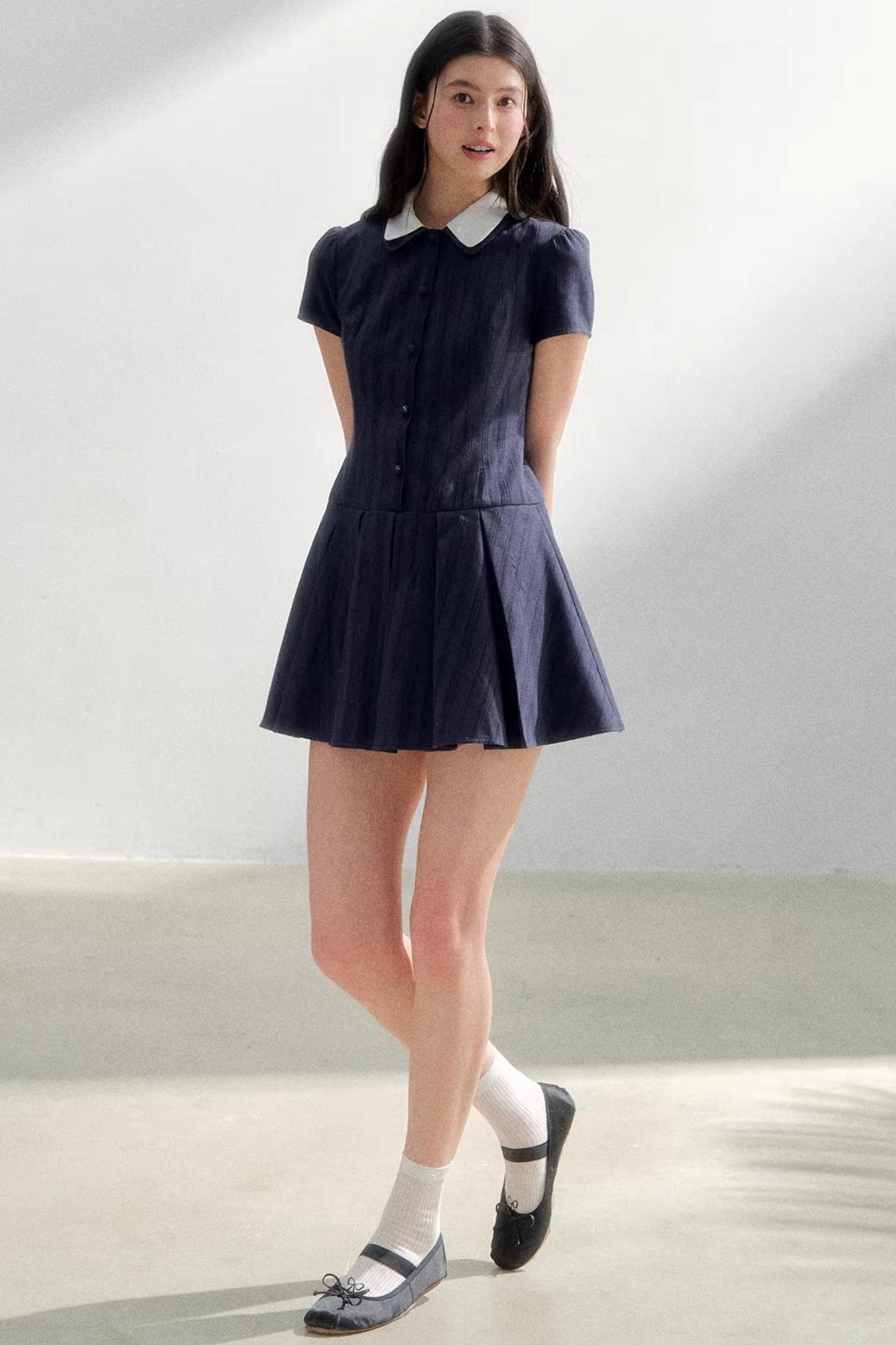 Retro College Shirt Dress