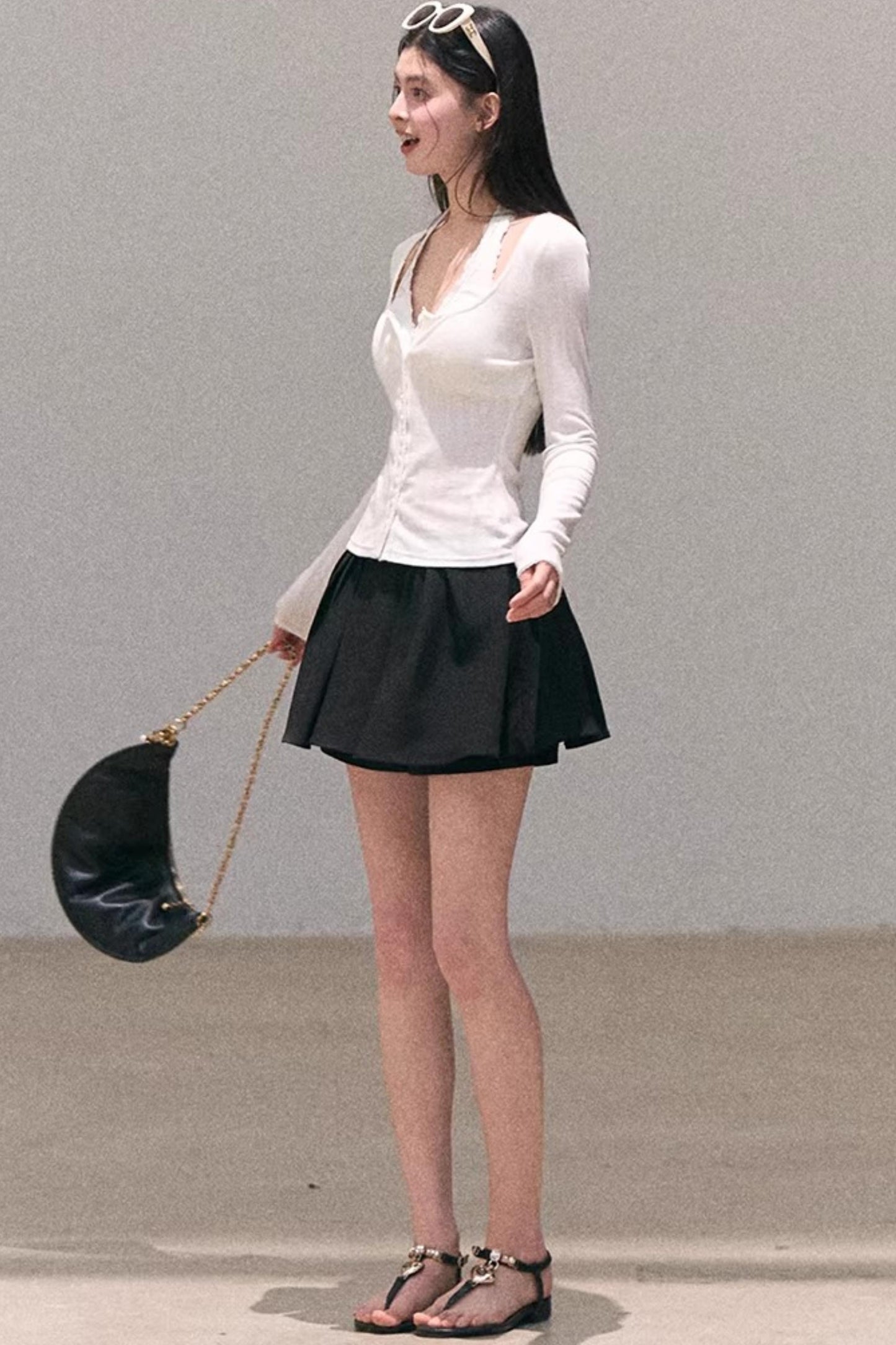 Lace-Trimmed Halter Neck Camisole