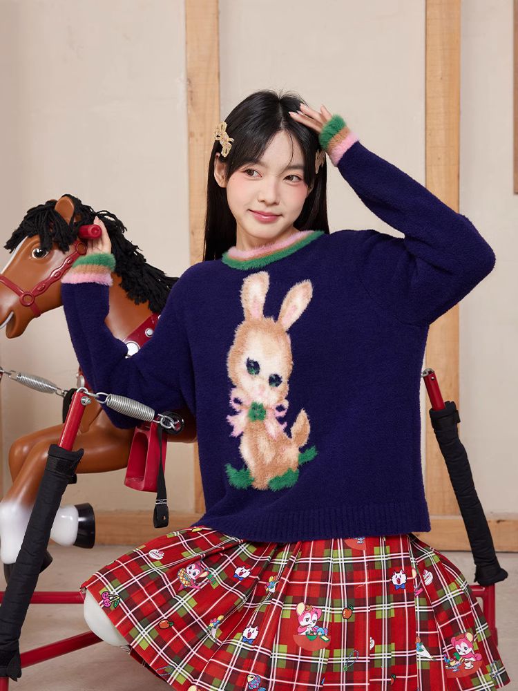 Retro bunny sweater