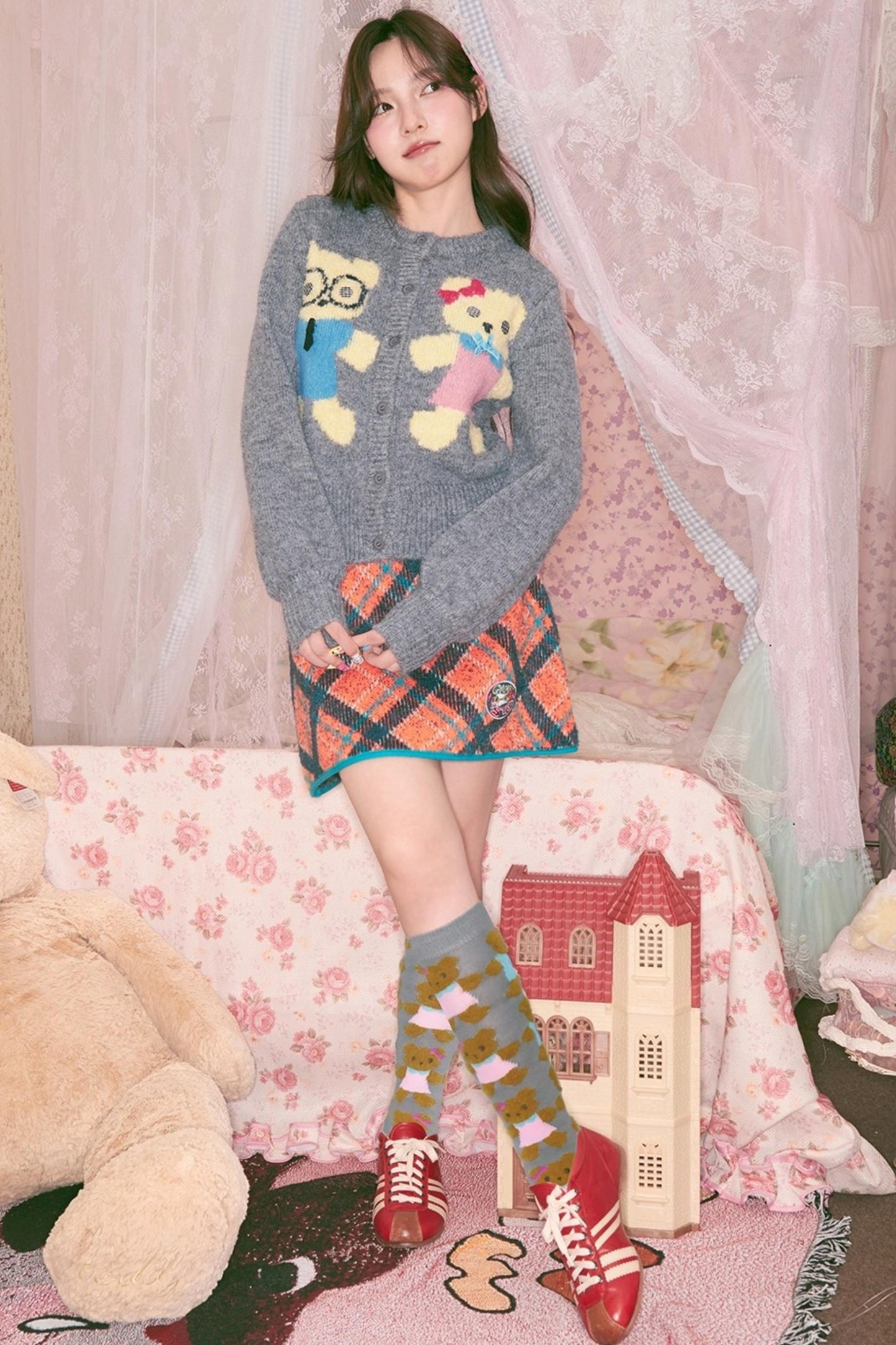 Autumn Peach Heart Skirt