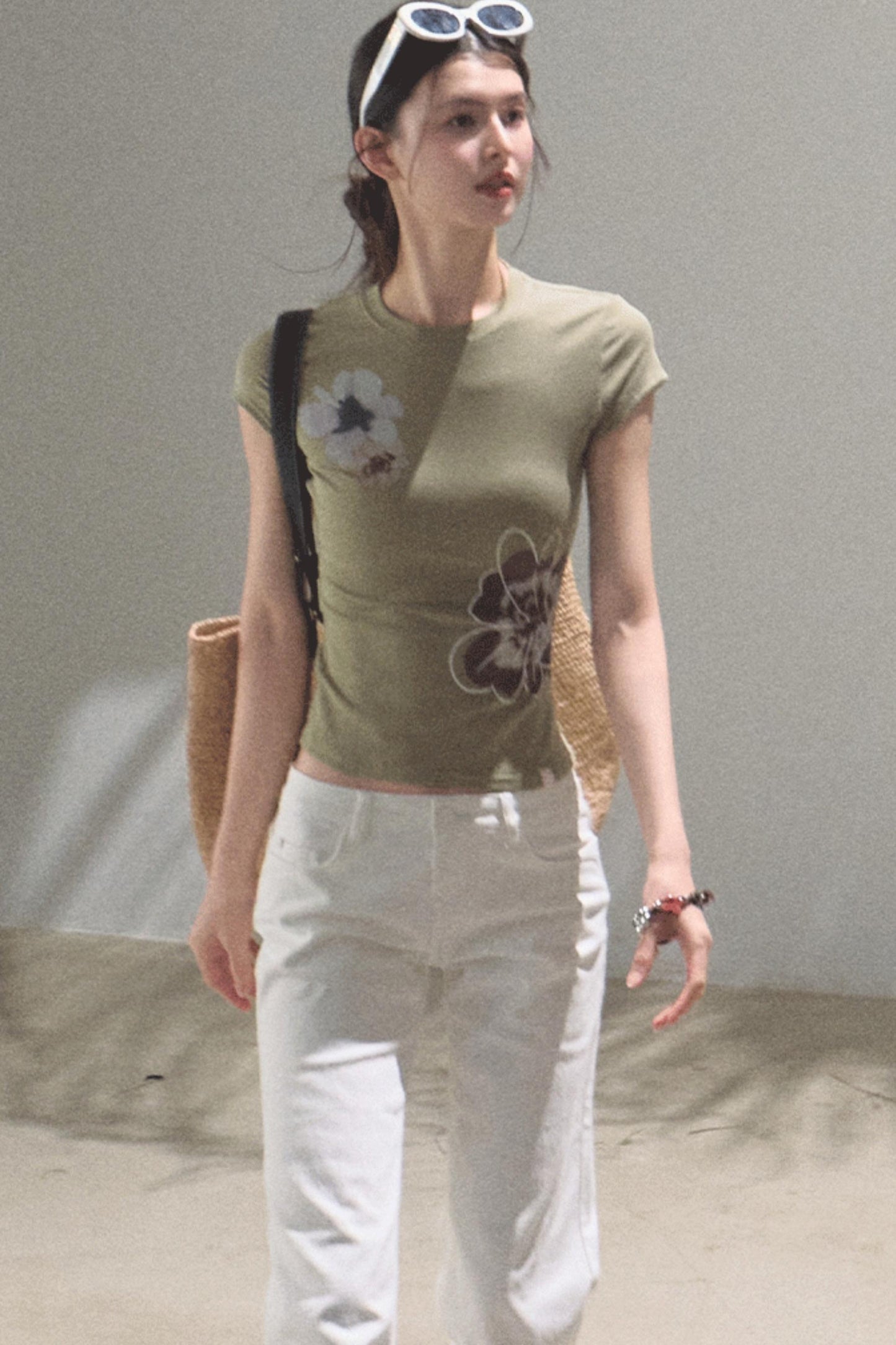 Begonia Bloom Slim Fit T-Shirt