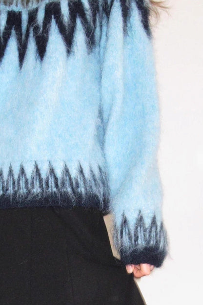 Brushed Alpaca Fair Isle Sweater