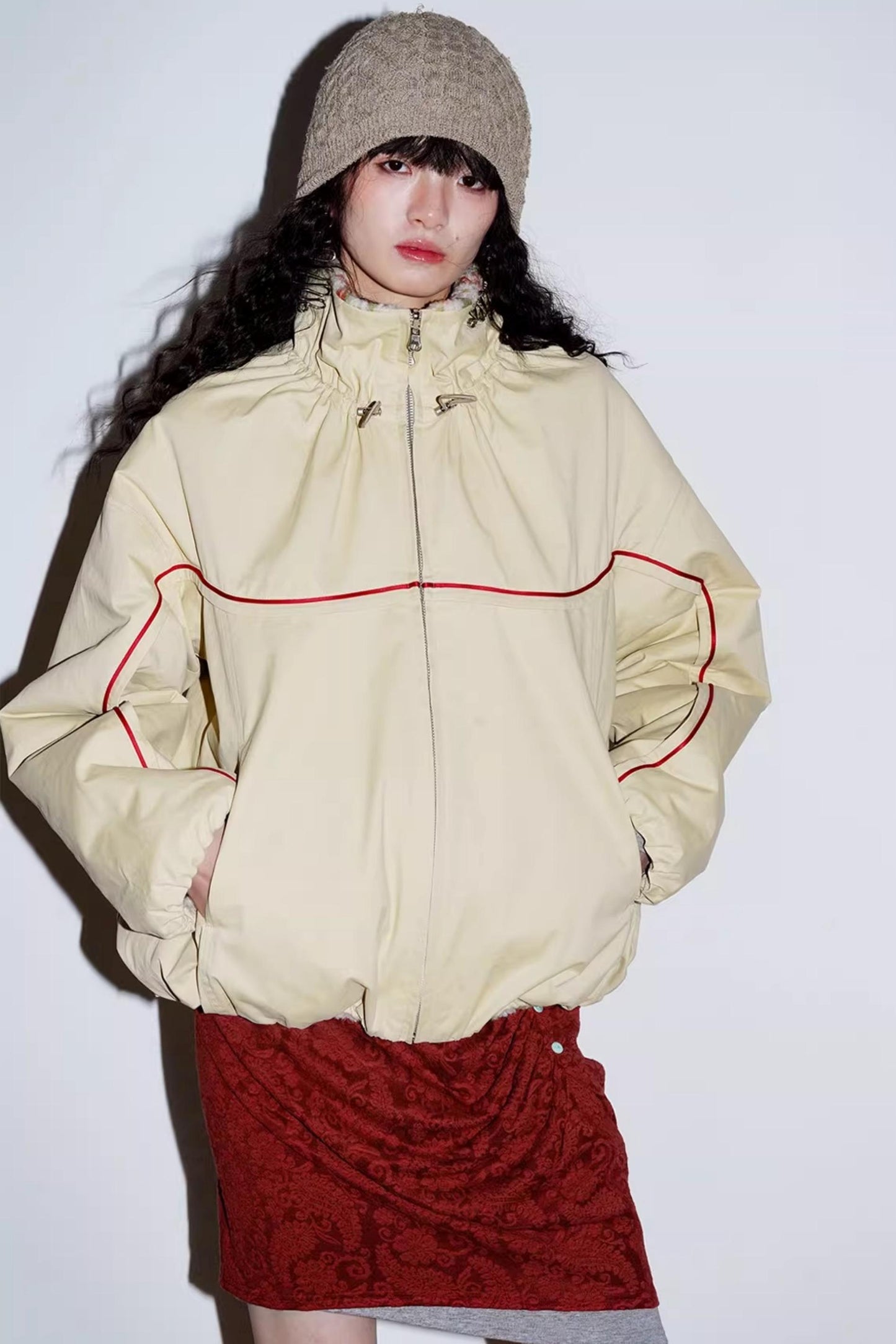 Retro Paisley Sweater Skirt Set-Up