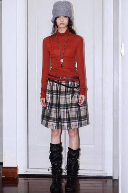 Split Knitted Base Layer Top