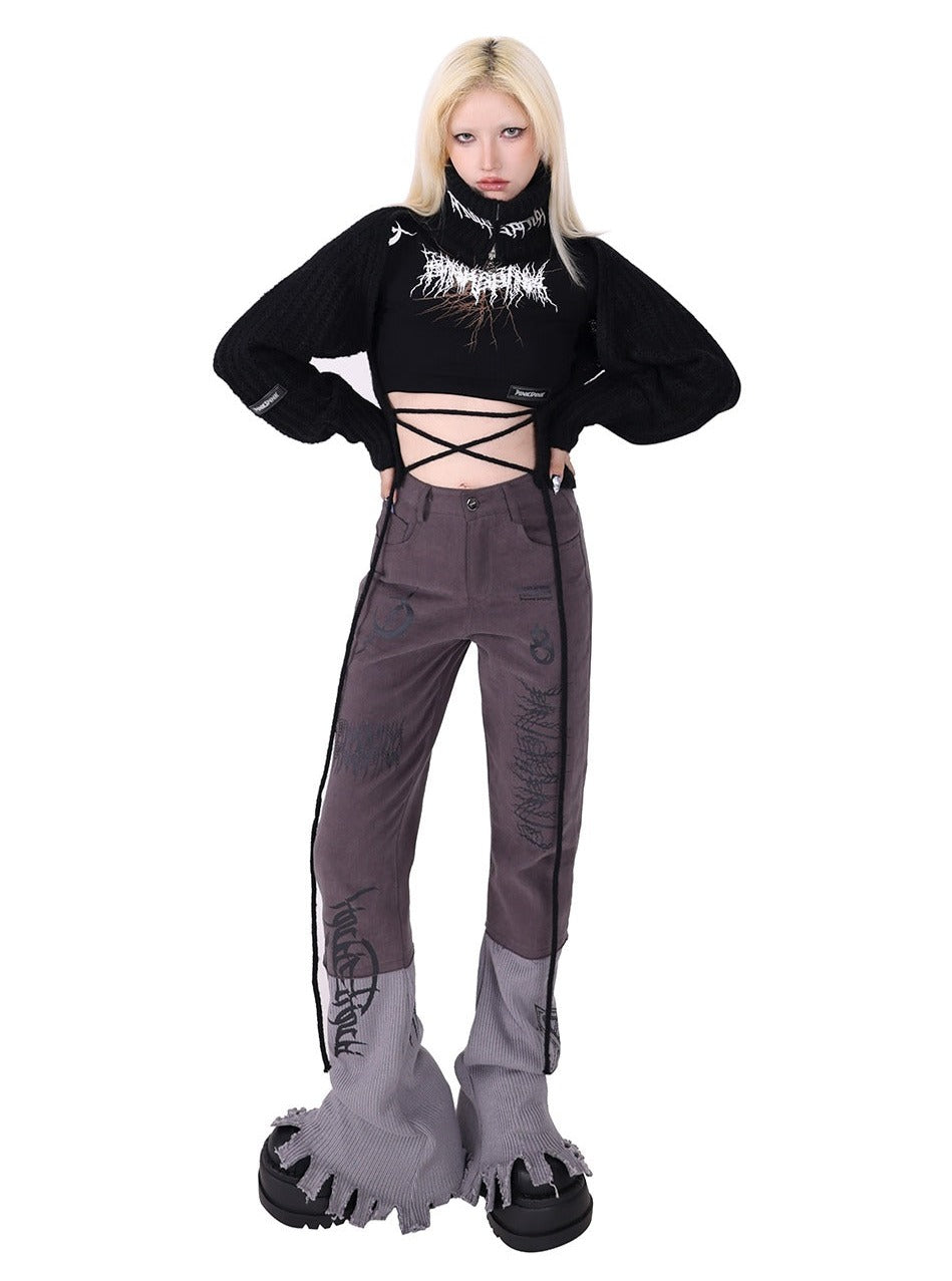 Street Dance Horn Jeans Pants