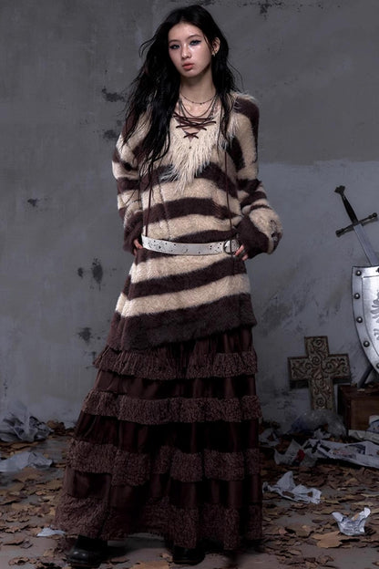 Vintage Street Punk Long Sweater