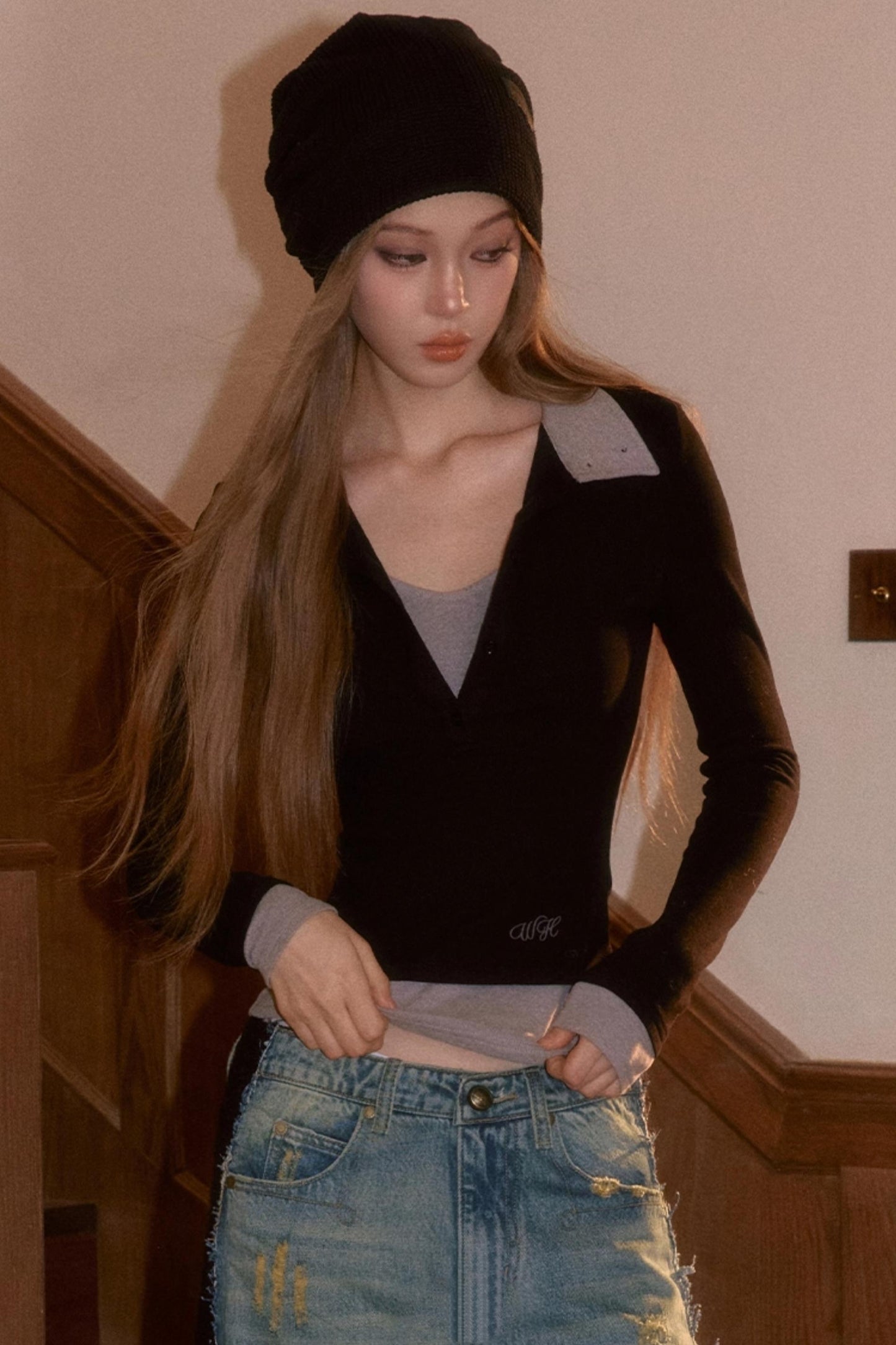 Color-Block Two-Piece T-Shirt