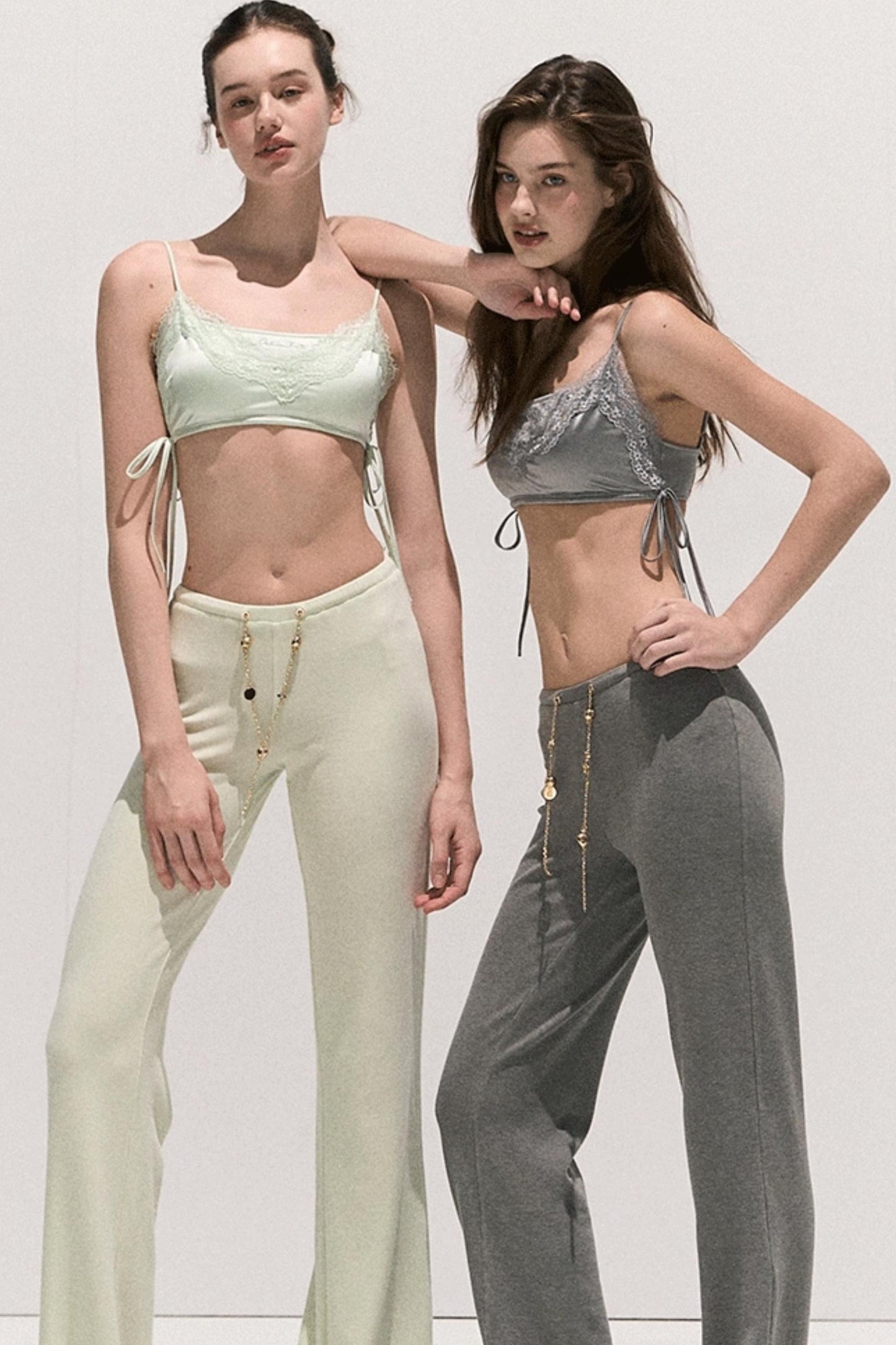 Soft Crew Neck Knitwear Bootcut Trouser Set-Up