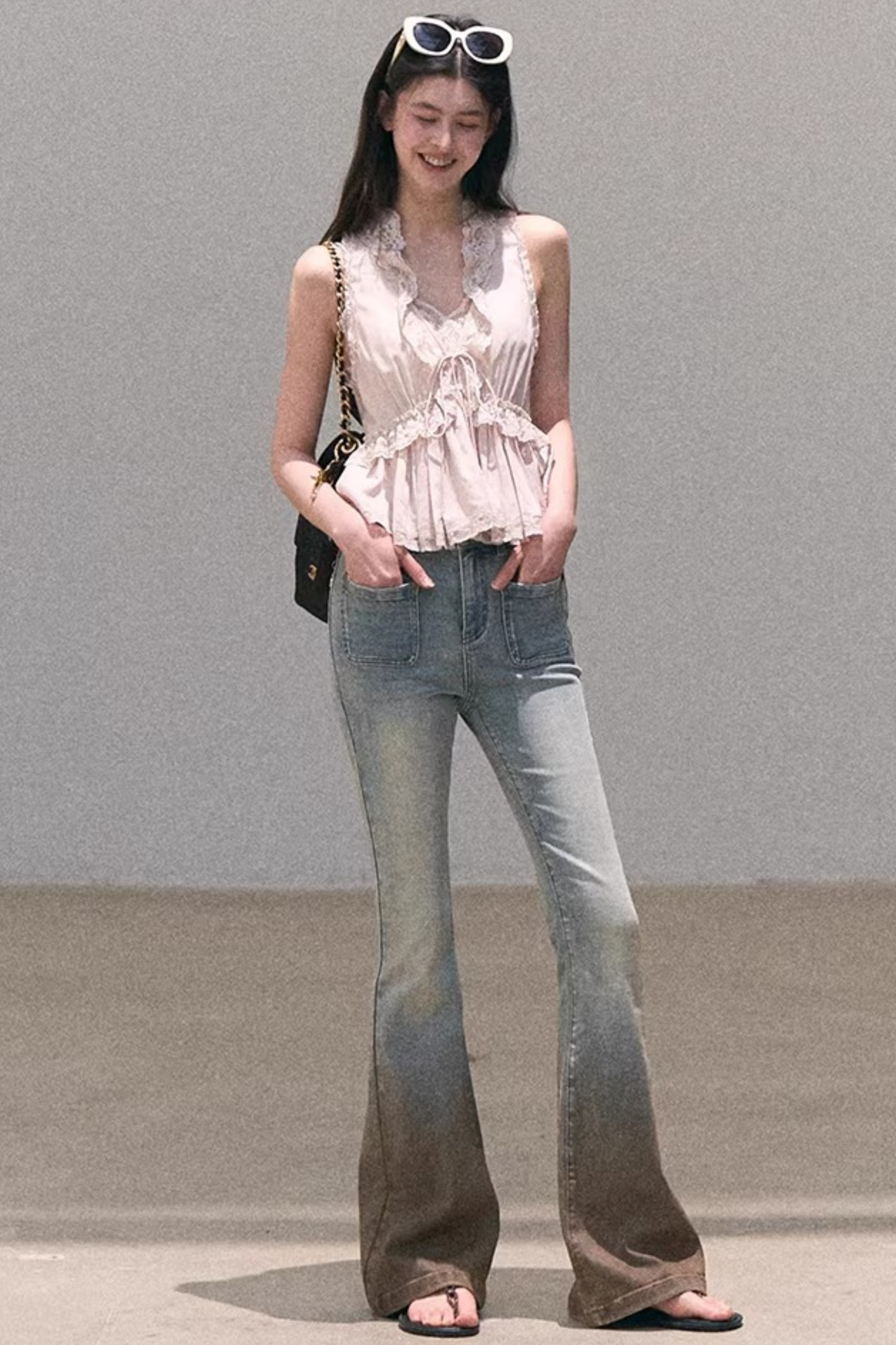 Hidden Petals Silk Lace Top