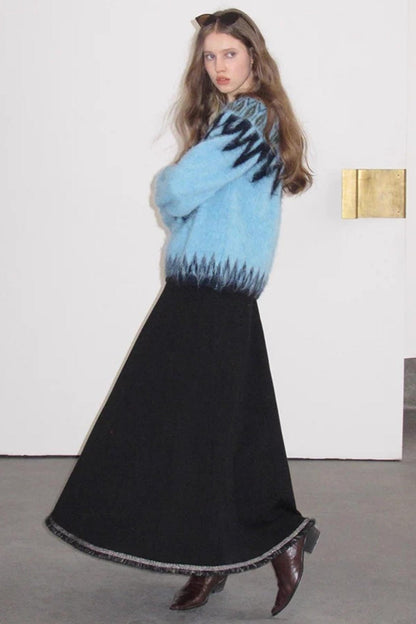 Brushed Alpaca Fair Isle Sweater
