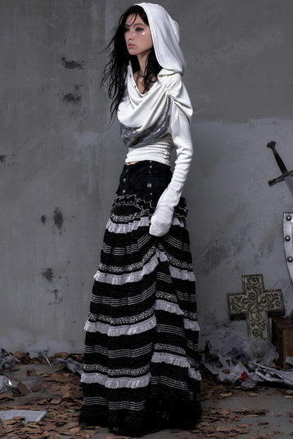 Wasteland Swing Collar Knitted Tops