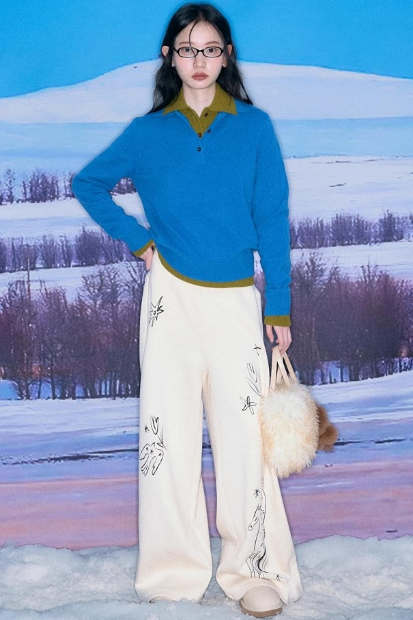 Niche Wool Polo Sweater