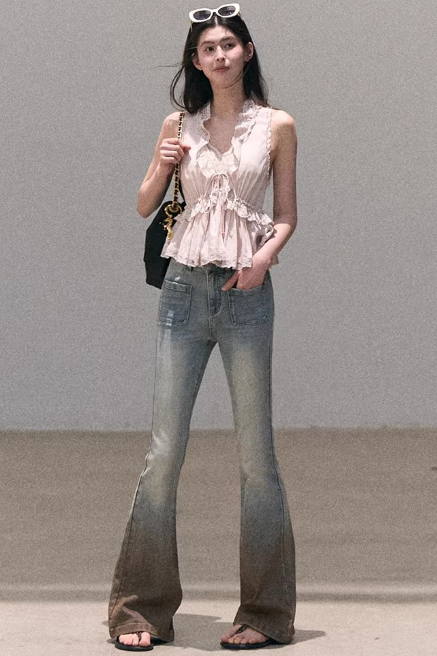 Hidden Petals Silk Lace Top