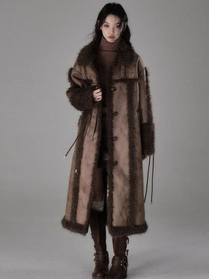 Long lamb thick coat