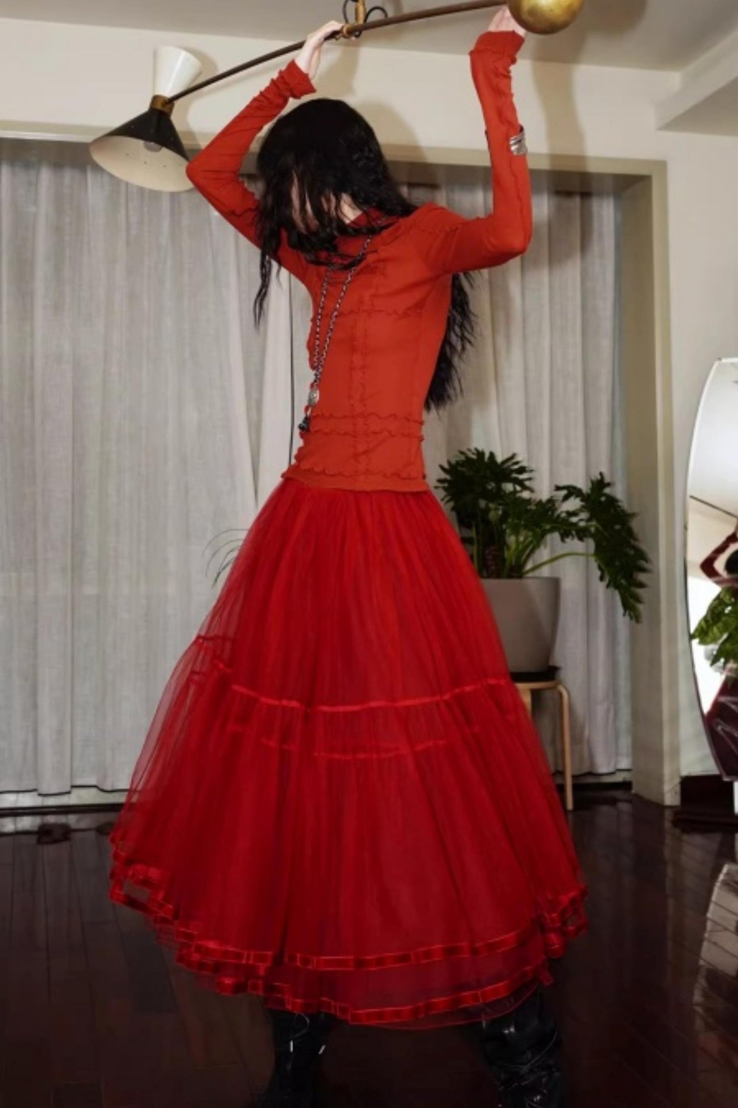 Split Knitted Base Layer Top