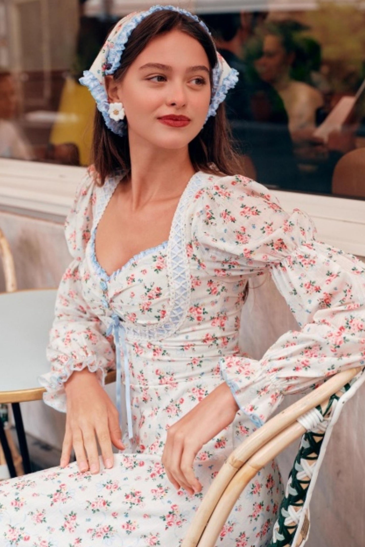 Blue French Pastoral Dress Set-Up