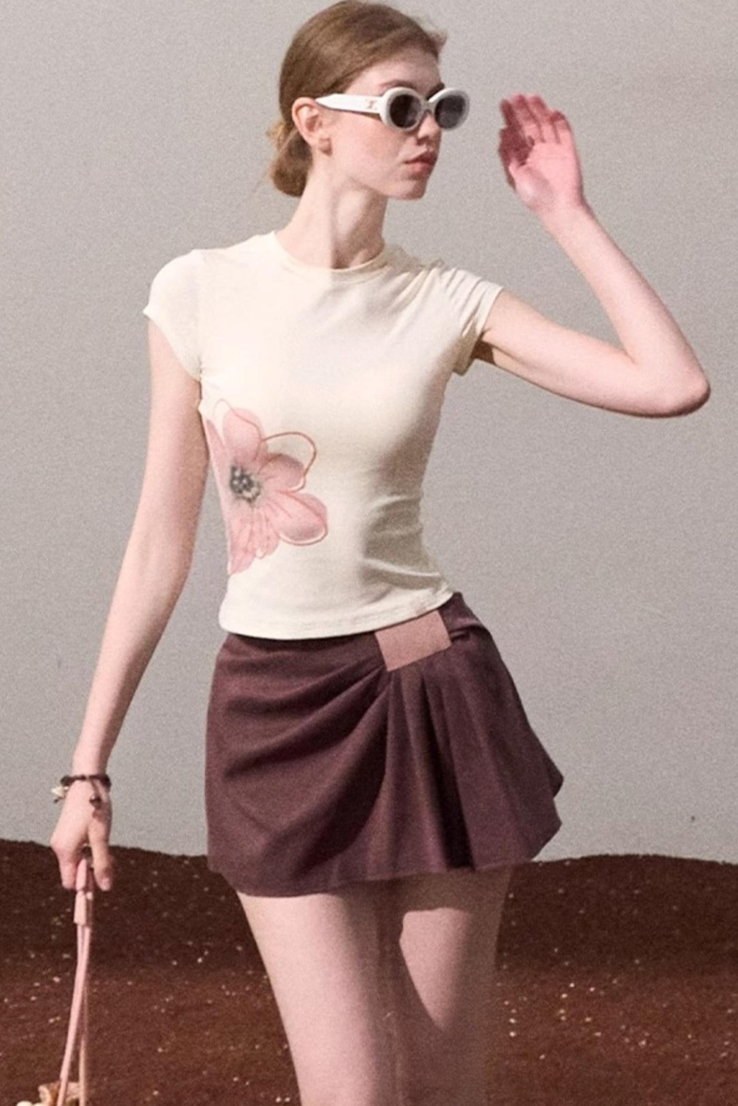 Begonia Bloom Slim Fit T-Shirt