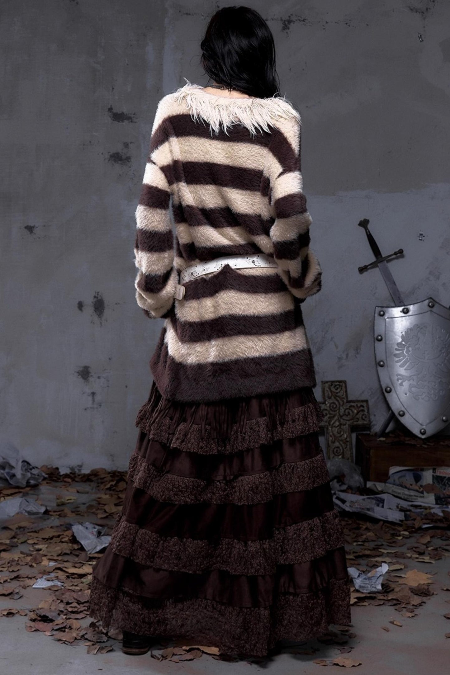 Vintage Street Punk Long Sweater