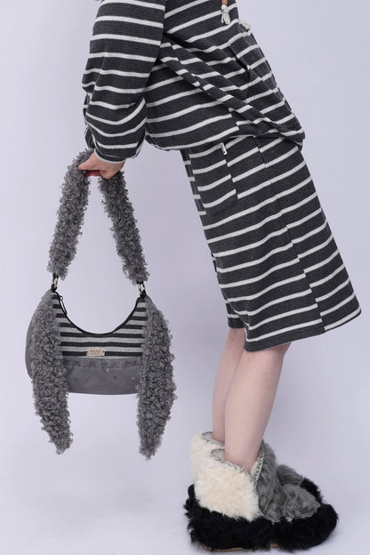 Rabbit Plush Crossbody Bag