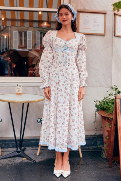 Blue French Pastoral Dress Set-Up