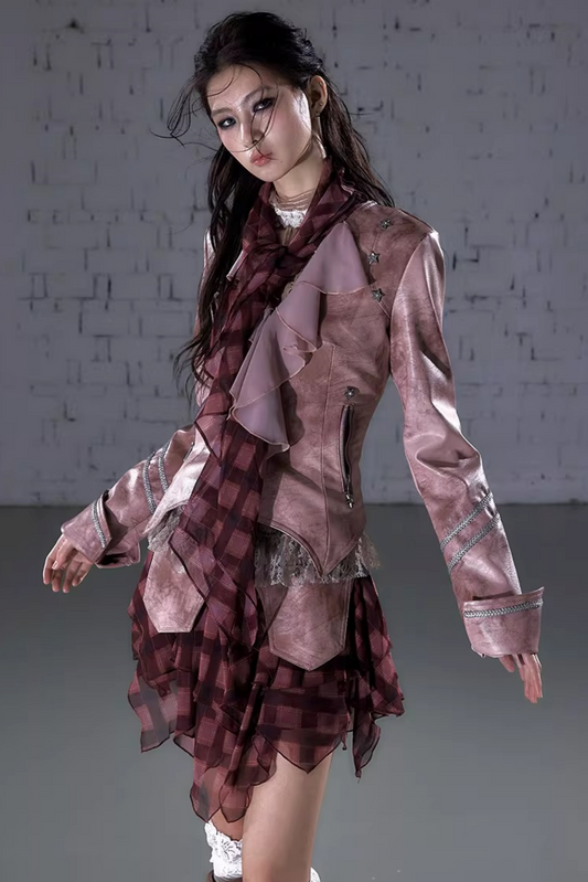 Retro Punk Leather Jacket