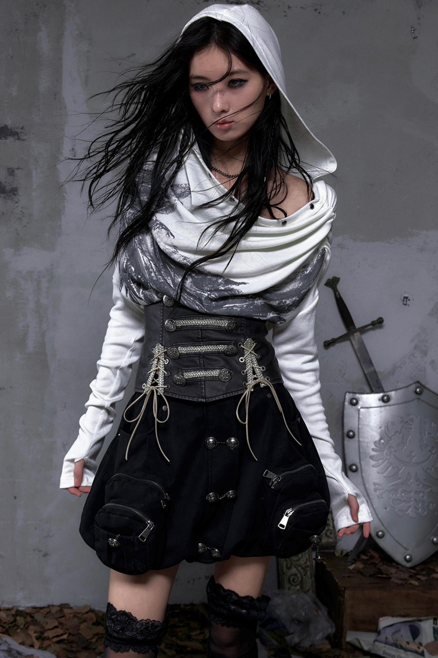 Court Street Leather Skirt