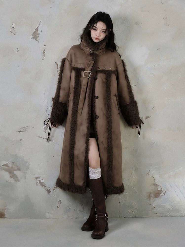 Long lamb thick coat